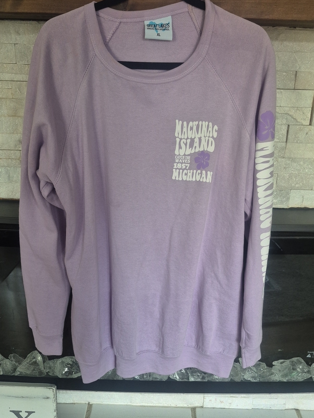 Great Lakes Lavender Mackinac Island Crewneck Sweatshirt - Women